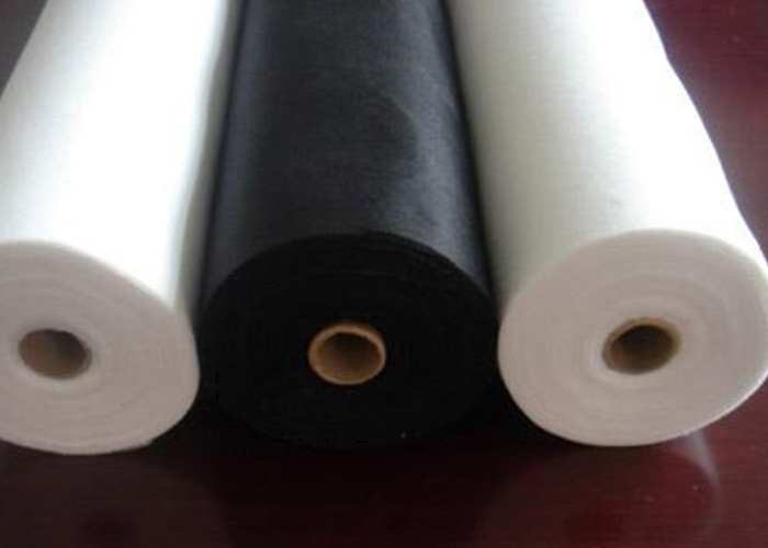 White PET Non Woven Rolls Spunlace Nonwoven Wipes Parallel Lapping