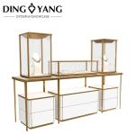 Modern Fashion Style Glass Luxury Upscale Jewellery Shop Showcase With Low Power