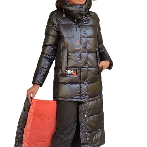 FODARLLOY Shine High Quality ladies warm hooded fur collar cotton-padded clothes