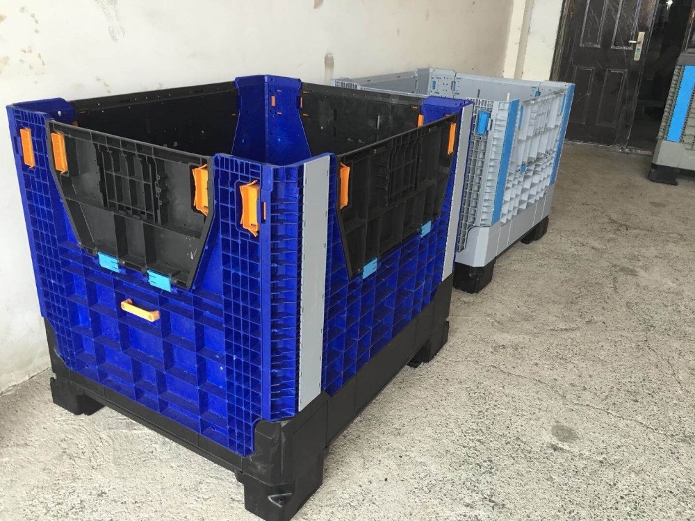 1 ton plastic collapsible container industry plastic pallet box