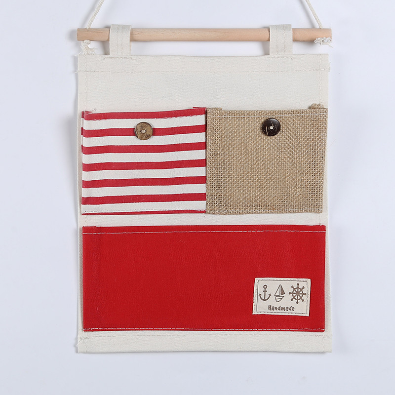 hanging storage bag pockets organizer door wall chest holder customized blue red