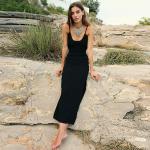 Summer Sleeveless Hollow Backless Beach Maxi Dress