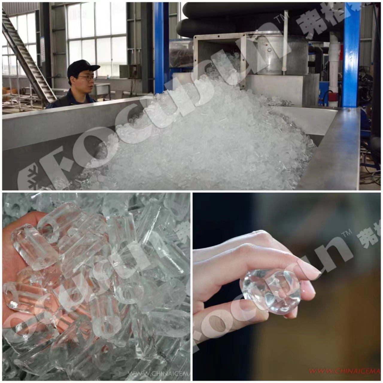 Tube Shape 10T Tube Ice Machine Directly Sold by Manufacturers with Automatic Function