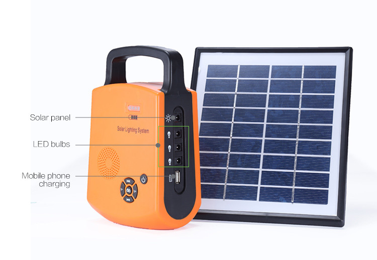 Solar hand lamp Energy saving flood lights waterproof outdoor yard solar led light 4W 9V