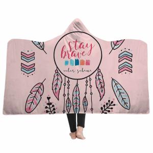 China Wearable Oversize Fleece Hooded Blanket lightweight super soft wholesale