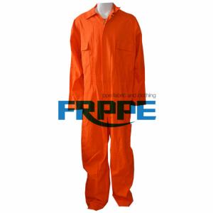 China OEM Orange Cotton 300gsm Flame Resistant Clothing wholesale