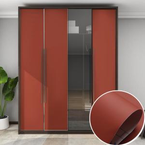 China Red Soft Touch Wallpaper 100m Roll Fire Proof Wallpaper For Kitchen wholesale