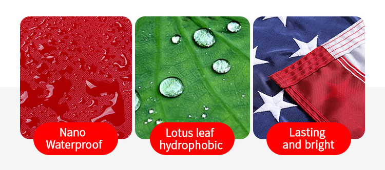 Waterproof CMYK Color Outdoor Country Flags , 90*150cm Custom Polyester Flags