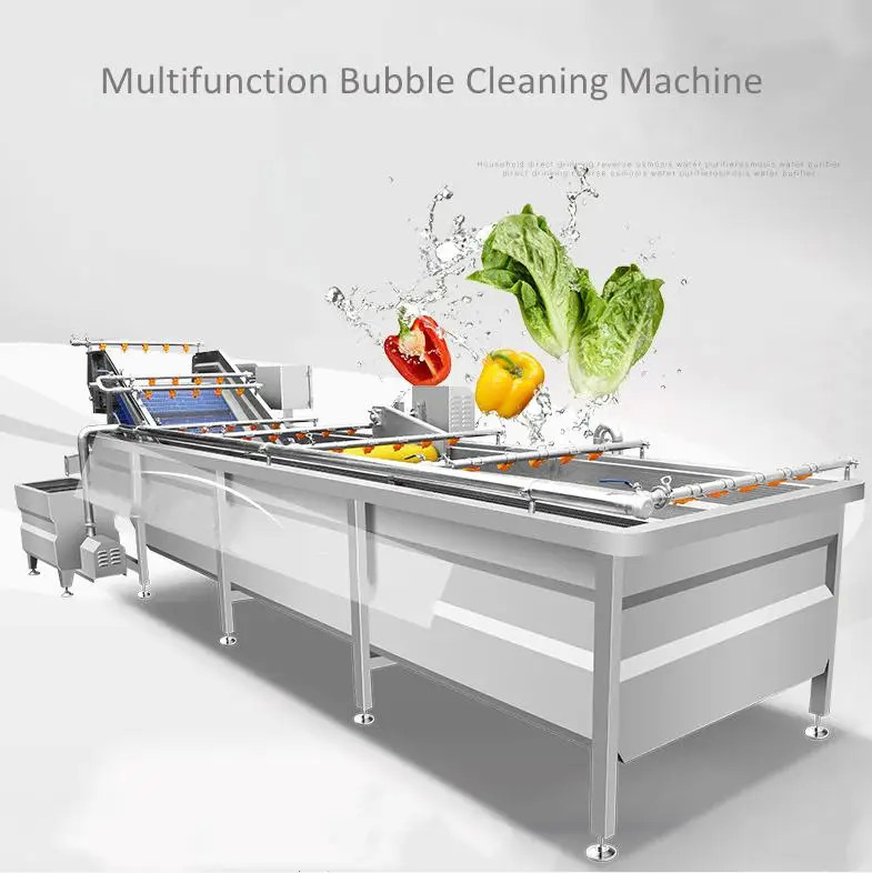 3000W Fruit Vegetable Washing Machine Fully Automatic Multi Functional