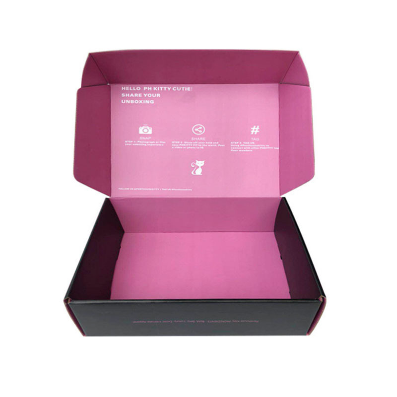 Customizable Rectangular Cosmetics Protective Corrugated Cardboard Shipping Box With Matt Lamination Print