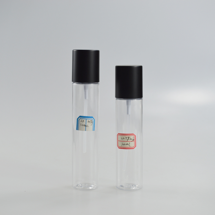 100ml 120ml Full Cover Fine Mist White PET Spray Bottle with Collar Material PET