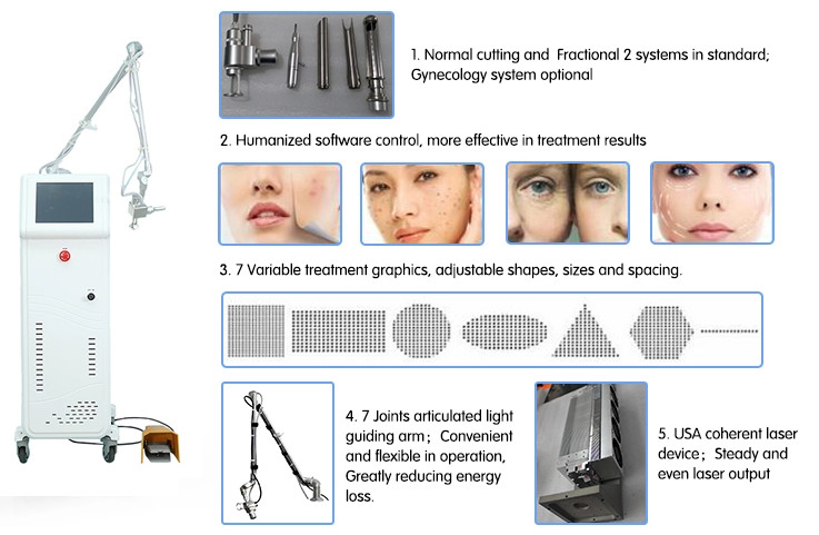 Medical CO2 Fractional Lasers RF Fractional CO2 Laser for sale