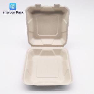China Sugarcane Pulp Bagasse Food Trays Disposable Rectangle Square shape wholesale