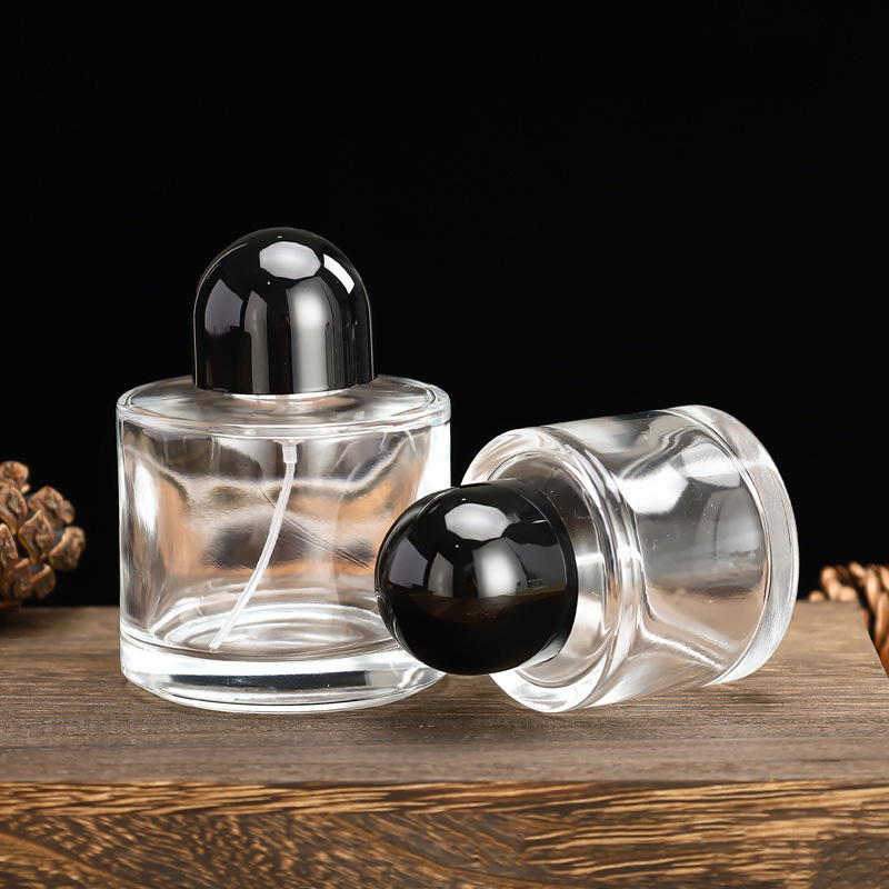 Aluminum Collar 5ml 8ml 10ml Mini Empty Sample Vials Glass Spray Perfume Bottle with Glass Laser Engraved Surface and Box