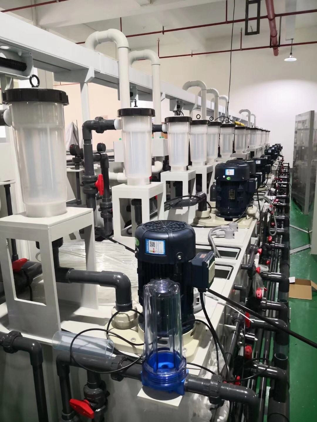 Socket/Thread Connection PVC High Pressure Ball Valve with Blue Handle in White Grey