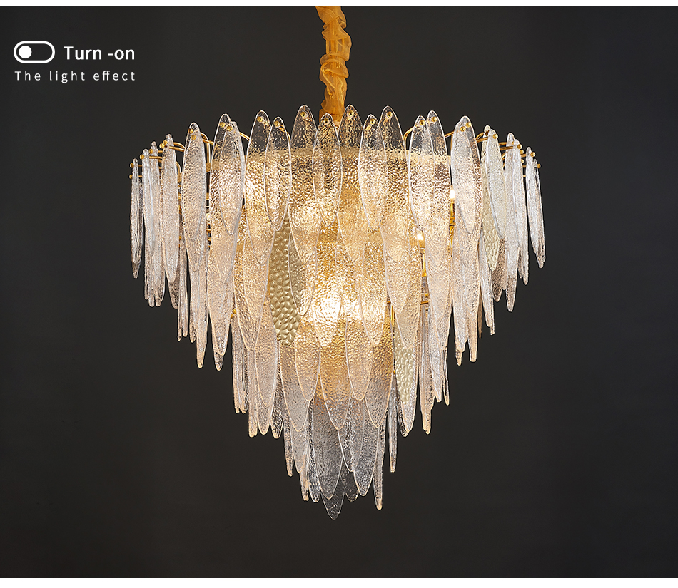 Round Multilayer Crystal Chandelier for Living Room Dining Room kitchen pendant light(WH-CY-237)