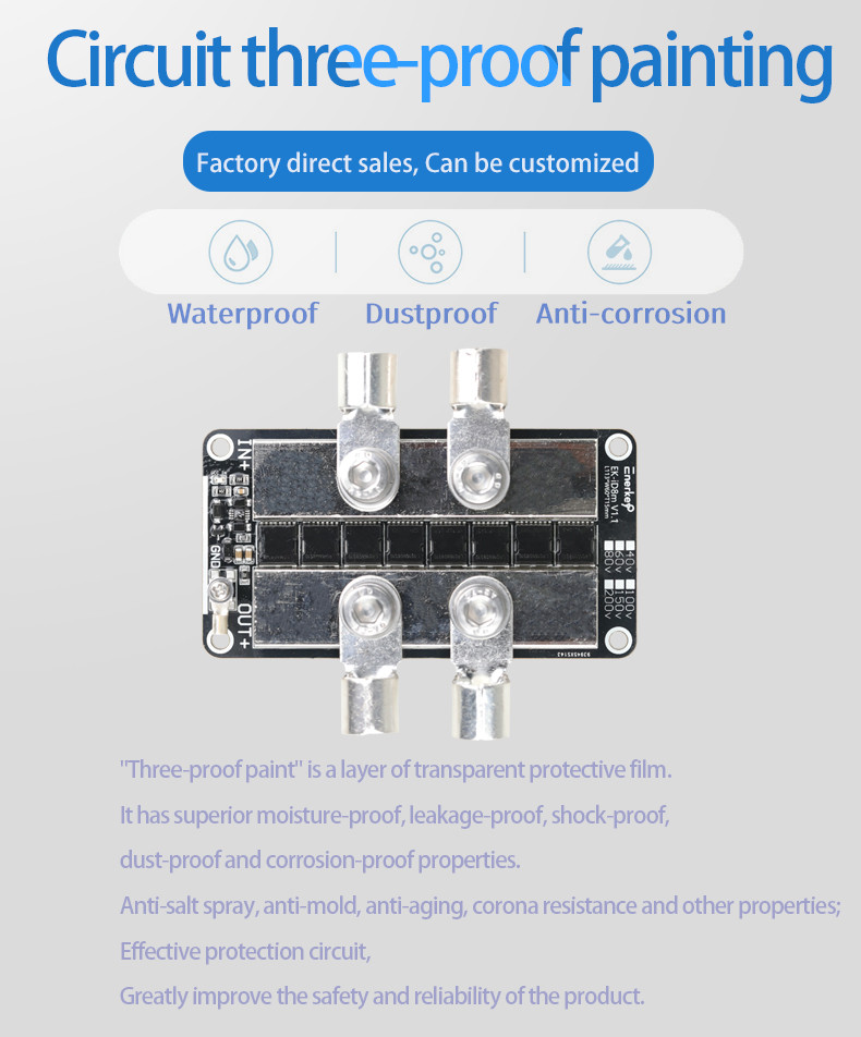 High Current Ideal Diode Module 80V 200A Solar Panels Charging Prevents Backflow