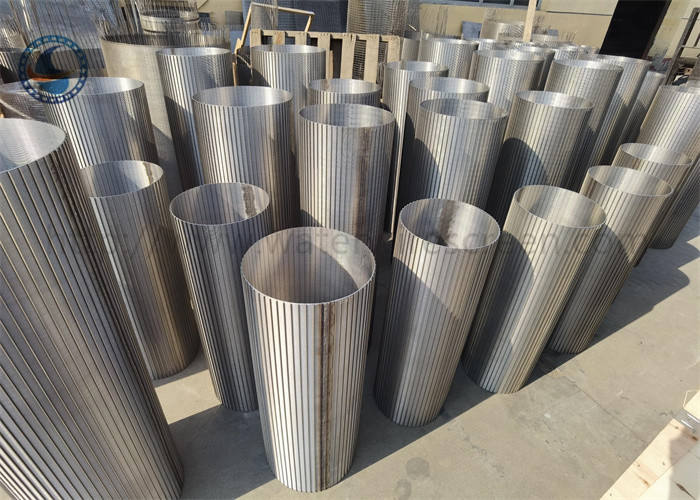 Reverse Slot V Wire Wound Filter Customizable Stainless Steel