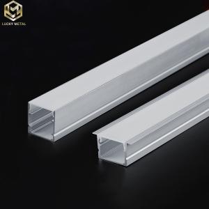 China Concealed Aluminium Led Strip Profile 2m Andoized Color wholesale