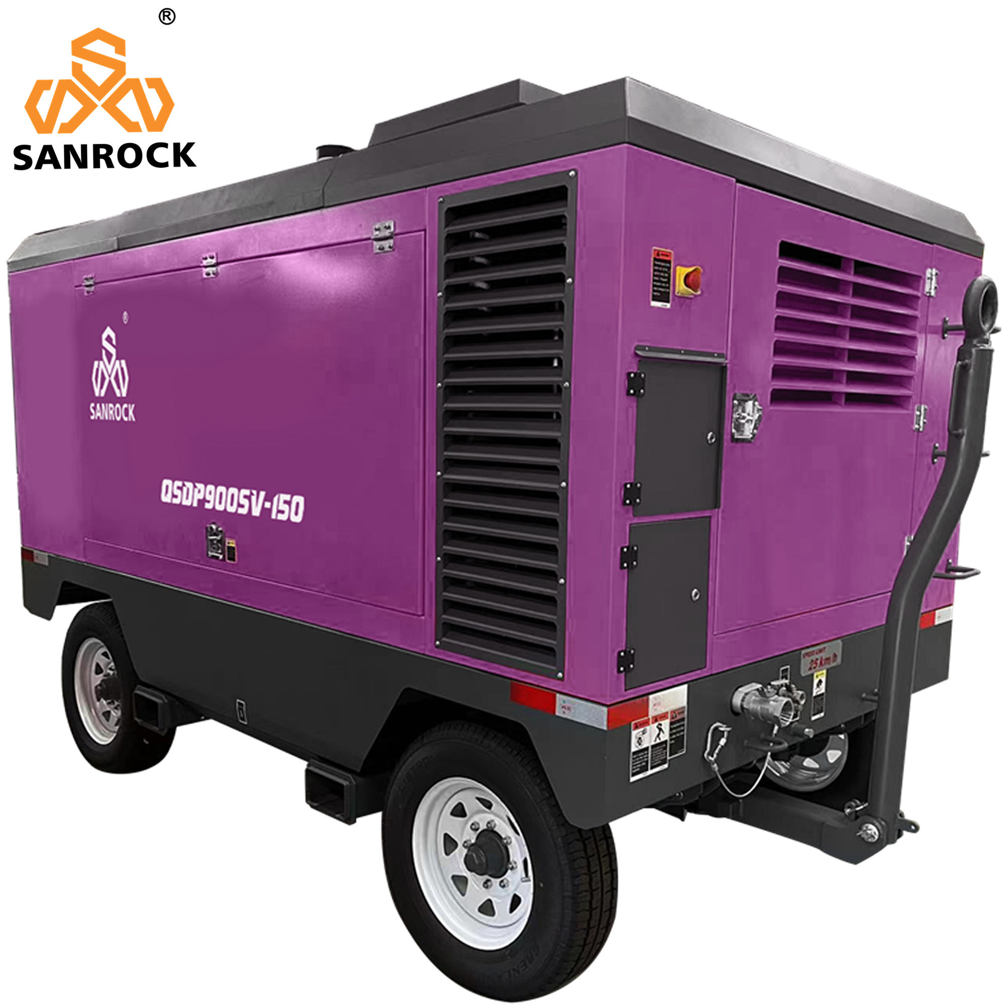 Diesel Driven Screw Air Compressor High Pressure Portable Mining Screw Air Compressor