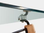 North Europe EAM toughened glass table household simple modern fashion rice