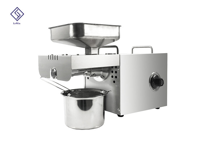 Vegetable Seeds Kitchen Oil Press Machine 450w Power 220v / 110v Voltage