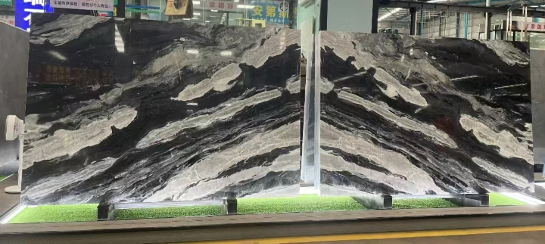 Modern Cosmic Black Granite Polished for Interior Kitchen Counter Tops and Wall Panel
