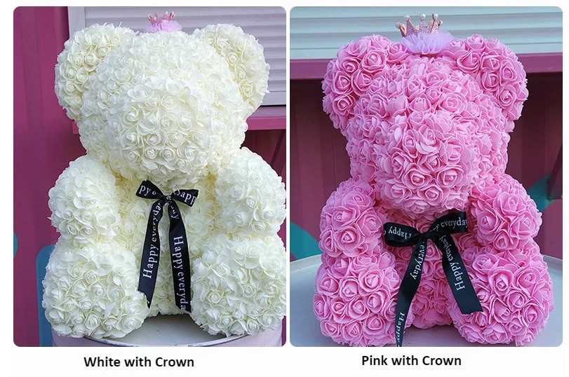 China manufacturer long lasting bear foam rose bear as lady gifts