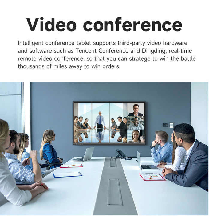 Interactive Electronic Smart Whiteboard Conference 65 75 86'' Android