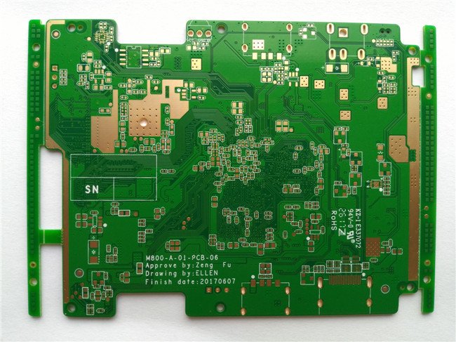 FR4 2 OZ Green Soldermask SMT PCB Assembly HASL/ENIG Surface Treatment Custom For Network Player