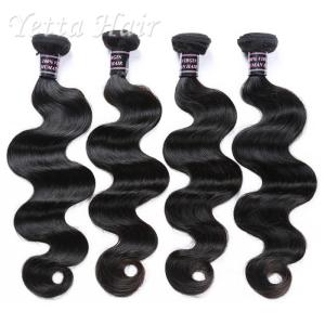 China Grade 7A Natural Color 100 Indian Human Hair Weave With Body Wave wholesale