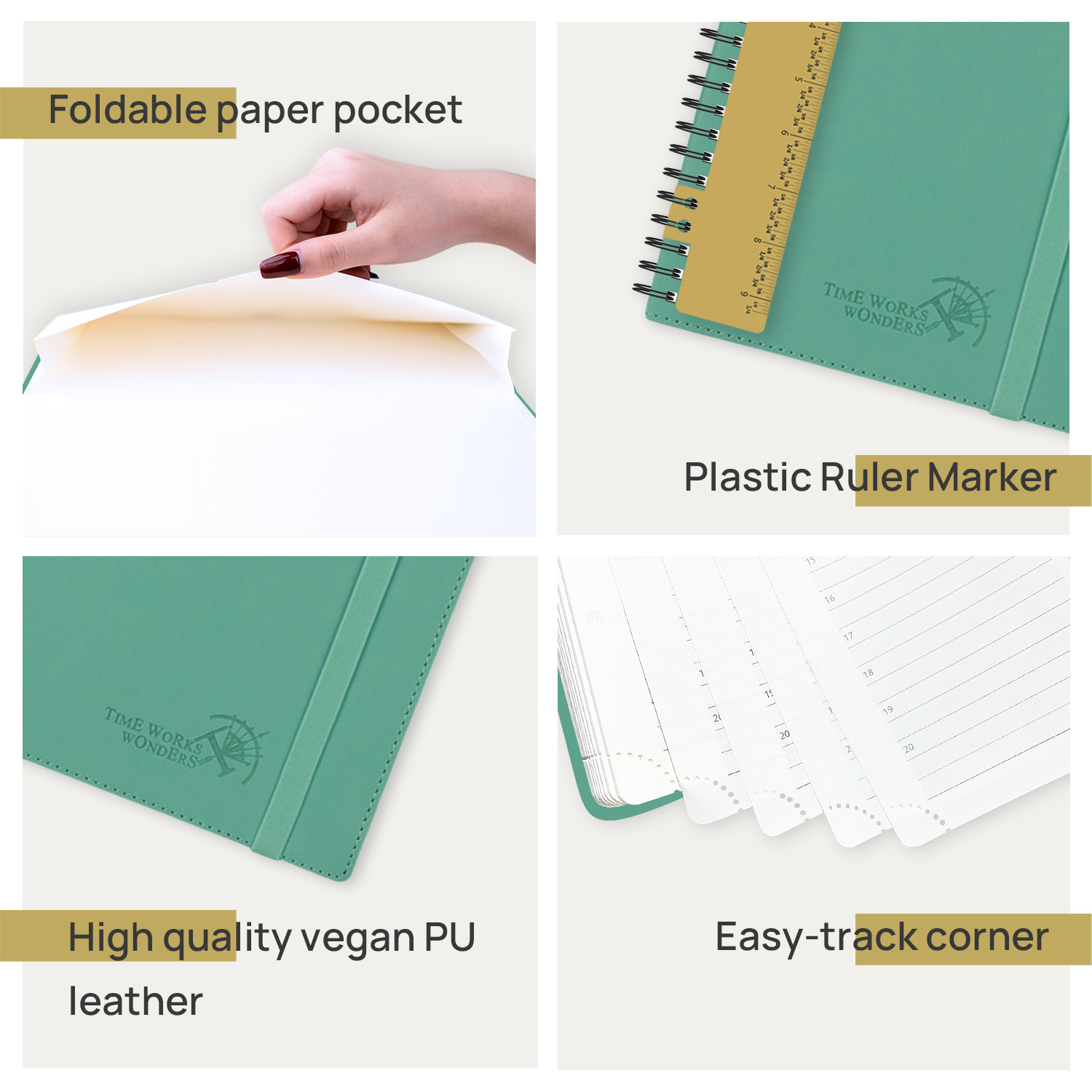 8.5X10.5 Inch Custom Academic Planner With Hourly Monthly Schedule