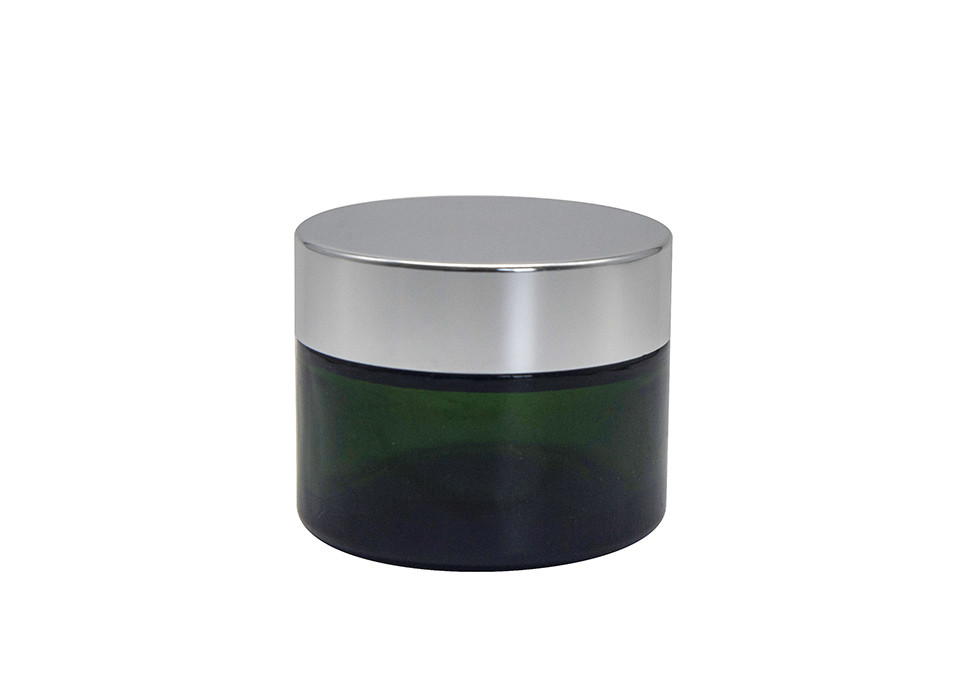 Round Recycled Clear Amber 5ml Glass Cosmetic Jar