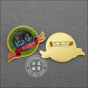 China PT02 BADGE / printing Badge offset printing glue badge wholesale
