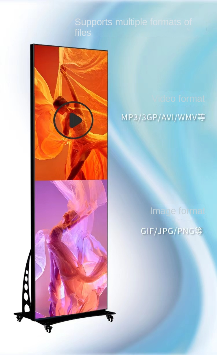 Indoor P3 LED Display Mirror Poster For Events Airport Shopping Mall Advertising Mirror