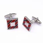 Metal Plated Mens Fashion Cufflinks , Logo Customized Cool Mens Cufflinks