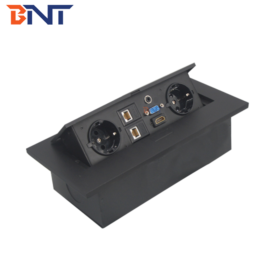 BNT Conference hidden table type tabletop EURO power pop up socket For Germany