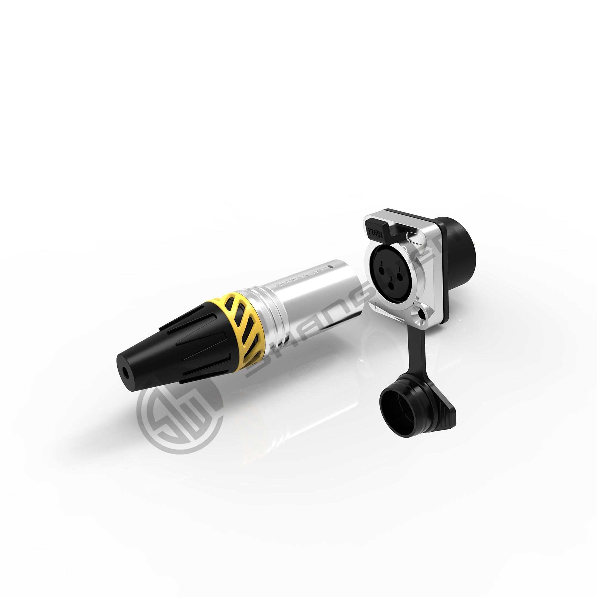 Mini XLR 5 Pin Connector Outdoor Male And Female Plug Connector Waterproof