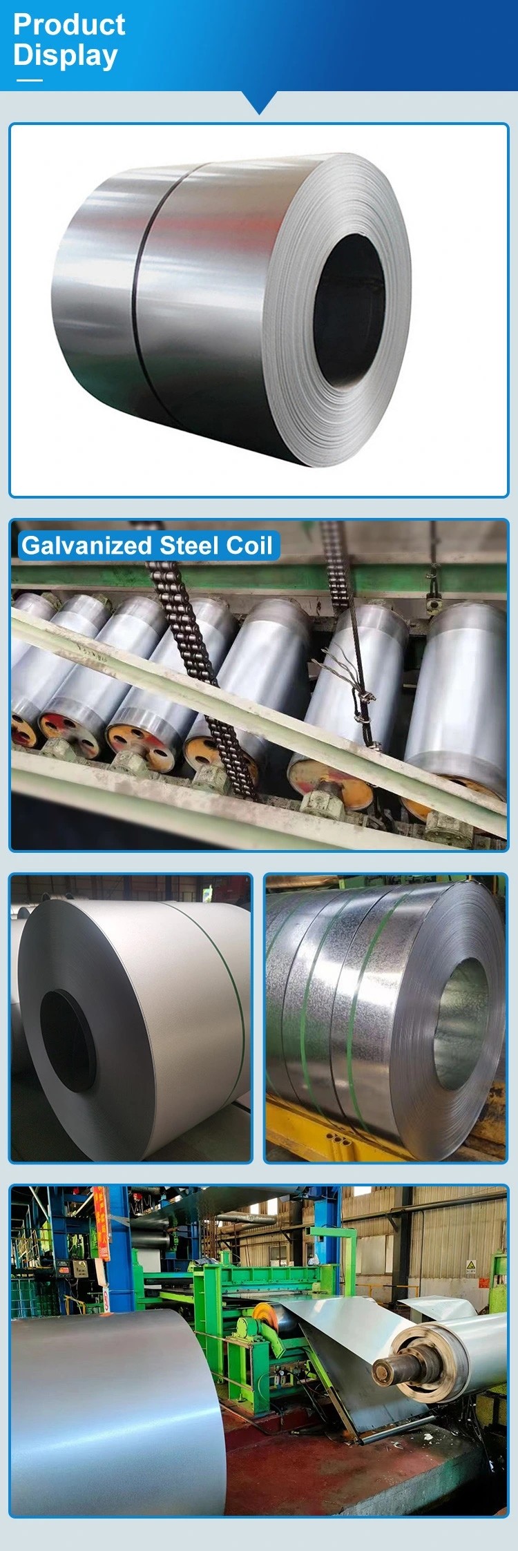 Galvanized GI Steel Sheet Coils 1mm Thickness 4mm