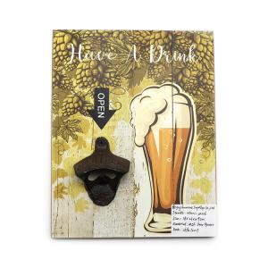 China Retro Wall Hanging Bottle Opener , Beer Craft Wall Hung Bottle Opener wholesale