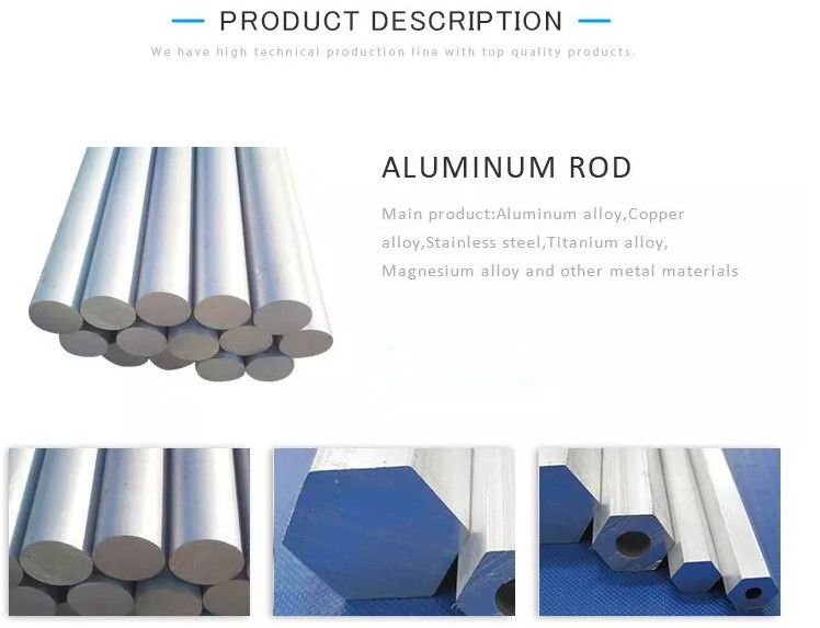 Anodized Polished TISCO ASTM 7050 Aluminum Bar Dia 5mm-2500mm