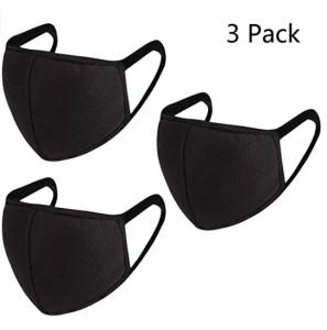China Thick Washable Cotton Face Masks Black Anti Dust Cotton Mouth Face Mask wholesale