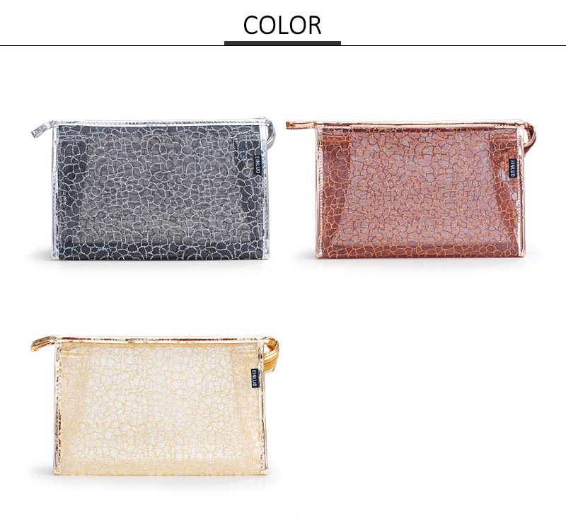 Makeup See Through Frosted Waterproof PVC Cosmetic Bag