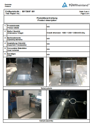 Steel Safety Door Portable Parking Barrier For Event