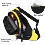 Red Yellow Women Designer Waterproof Waist Bag Solid Color Multi Storey