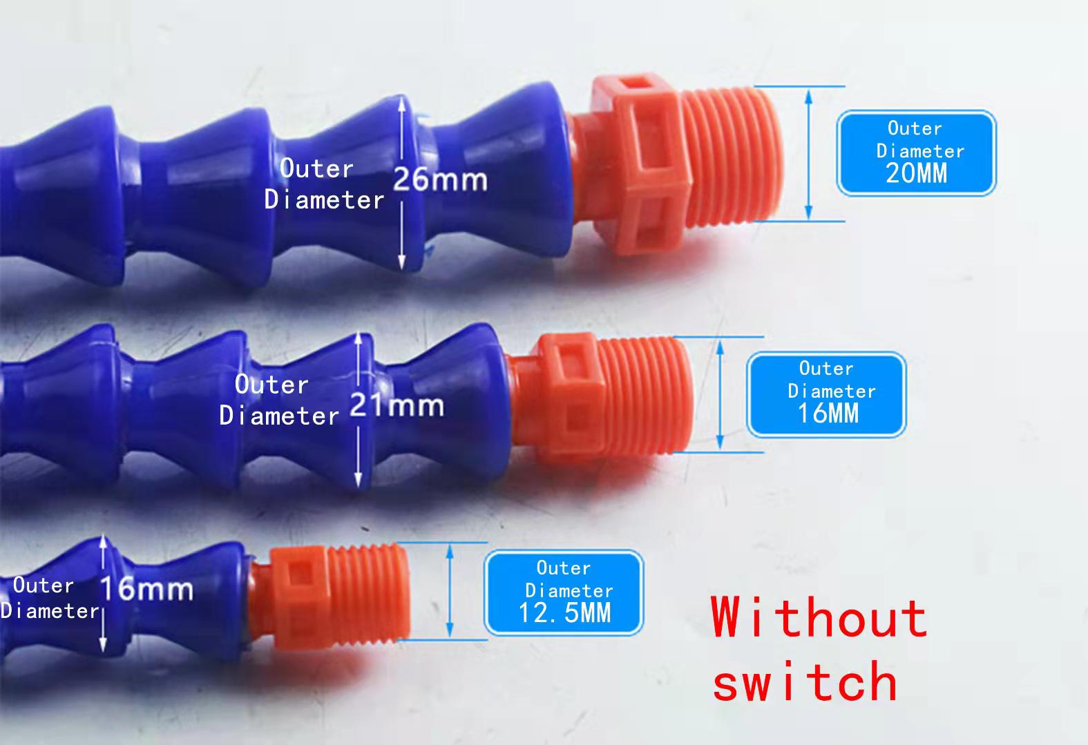Flexible Collapsible Machinery Accessories Plastic Cooling Pipe