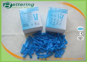 China Surgical Sterile Blue Colour Plastic Twist Top Disposable Blood Lancet Blood Sample Needle Asepsis Blood Collector wholesale