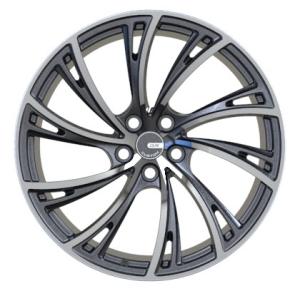 China Brushed Black One Piece Forged Wheels Multi Spoke 20x10 wholesale