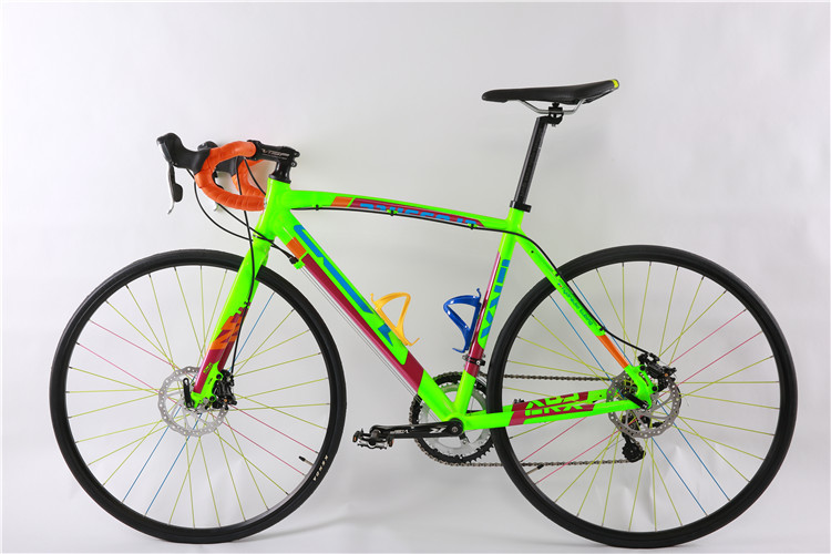 Colorful 6061 aluminium alloy 700C road bicycle/bicicle with Shimano 14 speed Shimano disc brake made in China