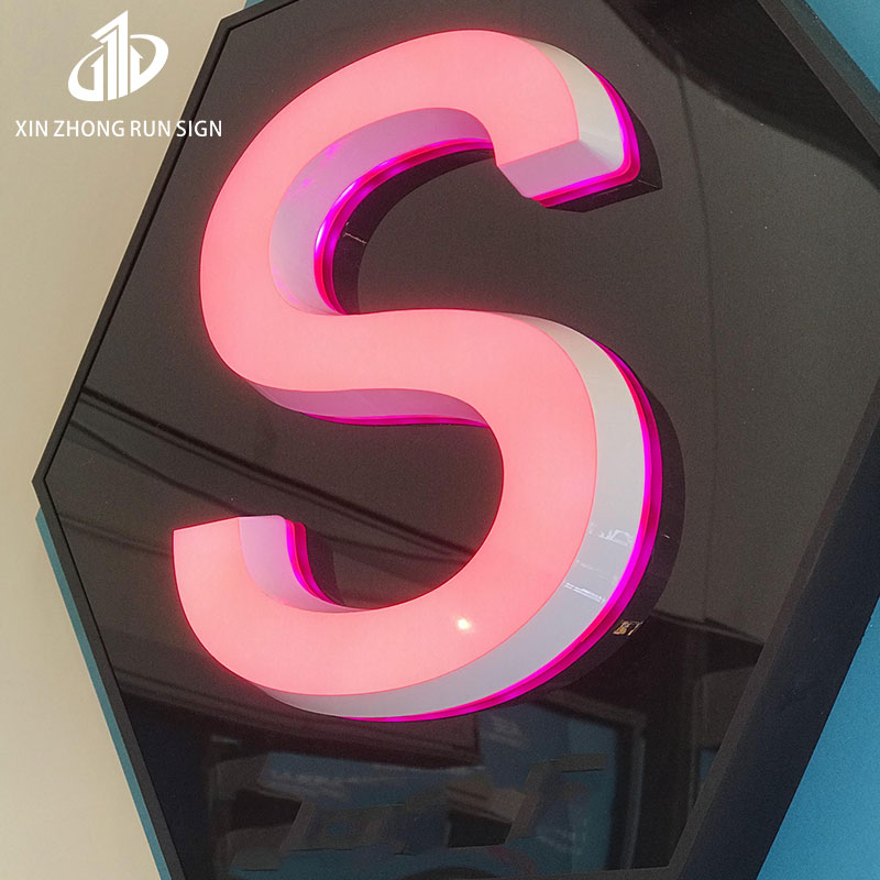 Popular Indoor Sign LED Acrylic Sign LED Acrylic Alphabet Stainless Steel Alphabet Lighting Letter Sign